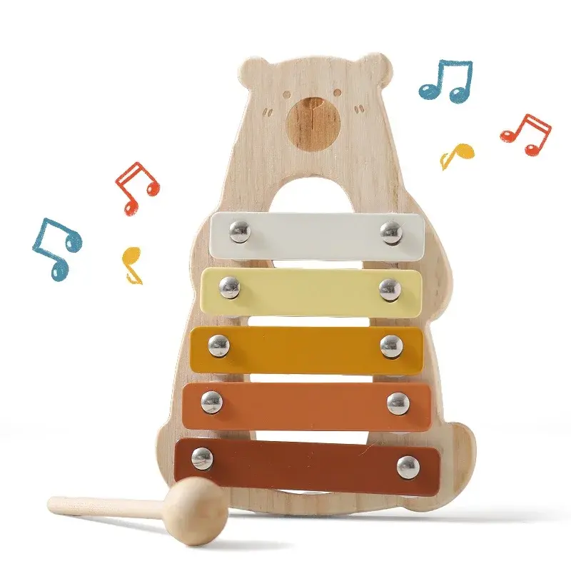 Thumbnail: Wooden Musical Instruments Set for Kids