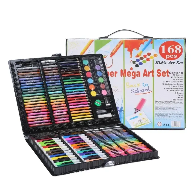 Thumbnail: 168 pcs Art Set – Portable Drawing & Painting Kit for Kids and Adults