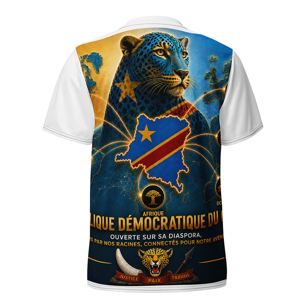 Thumbnail: Maillot de sport unisexe recyclé - Agence Diaspora Congolaise (Kinshasa) 