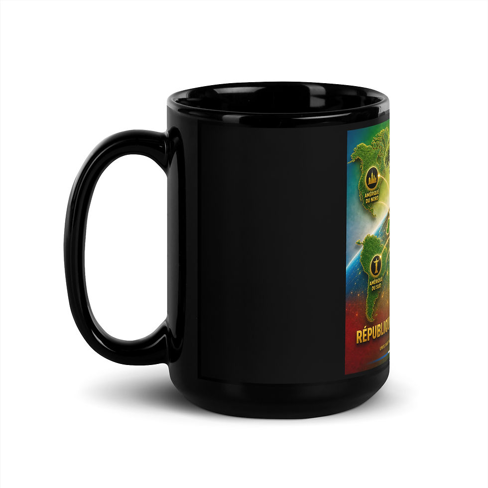 Thumbnail: Mug Noir Brillant - Agence Diaspora Équato-Guinéenne