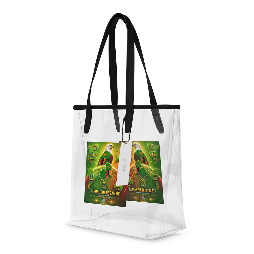 Thumbnail: Sac fourre-tout transparent - Agence Diaspora Zambienne 