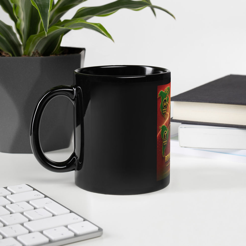 Thumbnail: Mug Noir Brillant - Agence Diaspora Marocaine