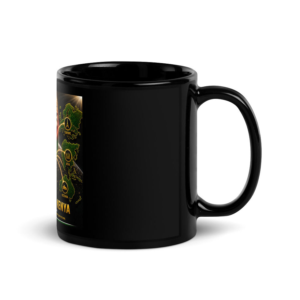 Thumbnail: Black Glossy Mug - Kenyan Diaspora Agency