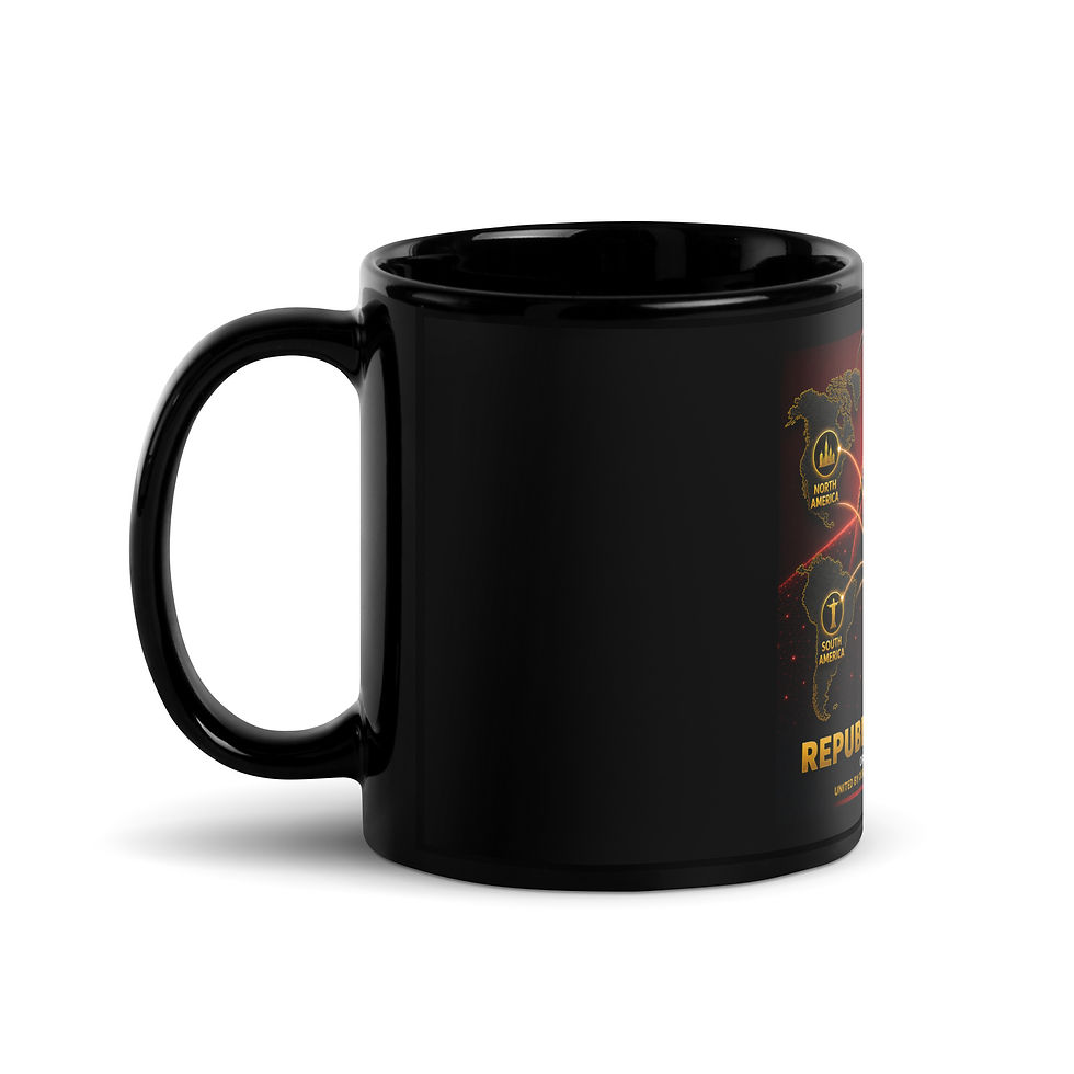 Thumbnail: Black Glossy Mug - Angolan Diaspora Agency