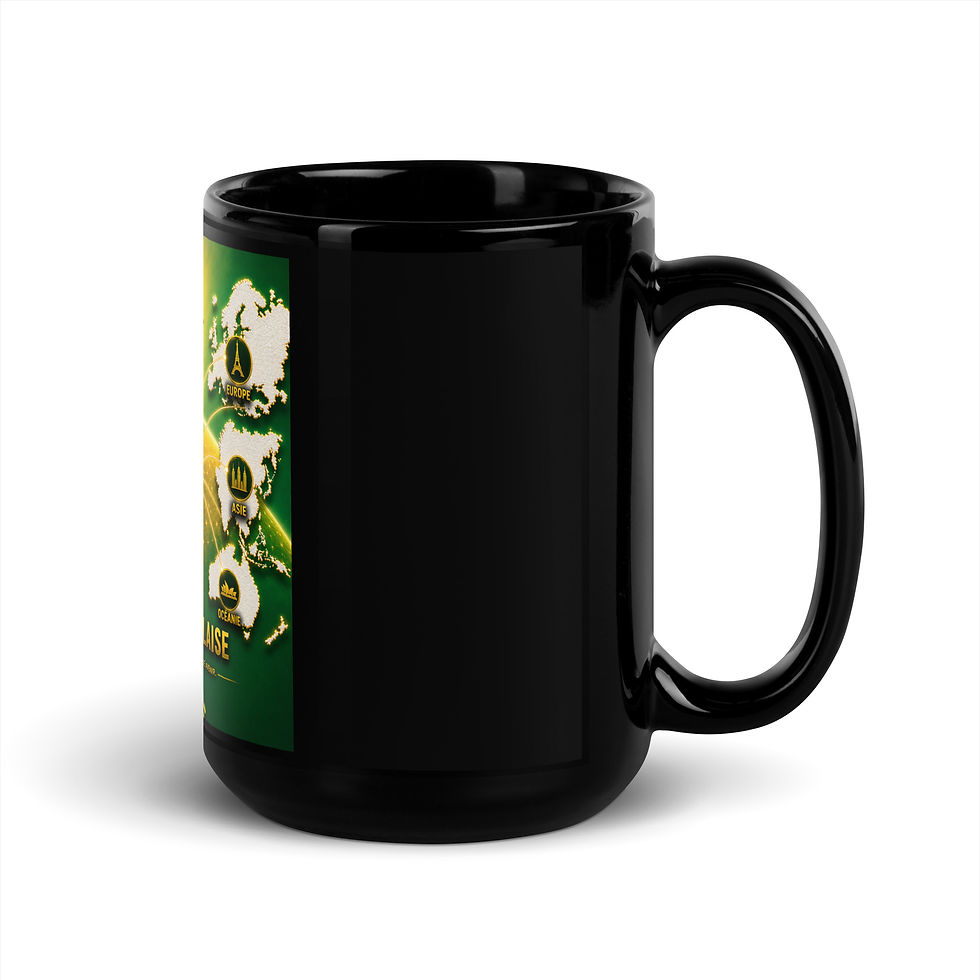 Thumbnail: Mug Noir Brillant - Agence Diaspora Togolaise 