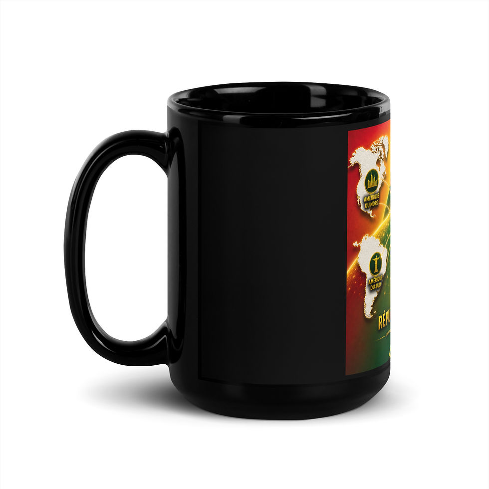 Thumbnail: Mug Noir Brillant - Agence Diaspora Togolaise 
