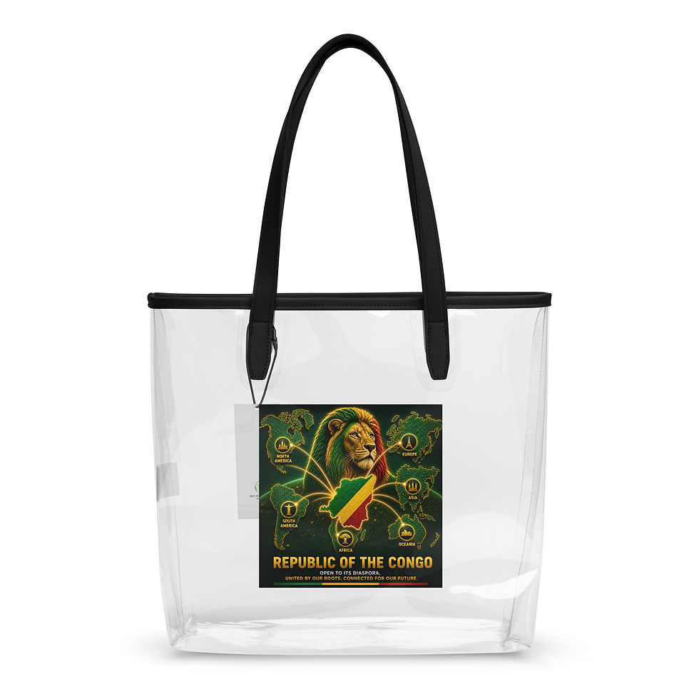Thumbnail: Clear tote bag - Congolese Diaspora Agency (Brazzaville)