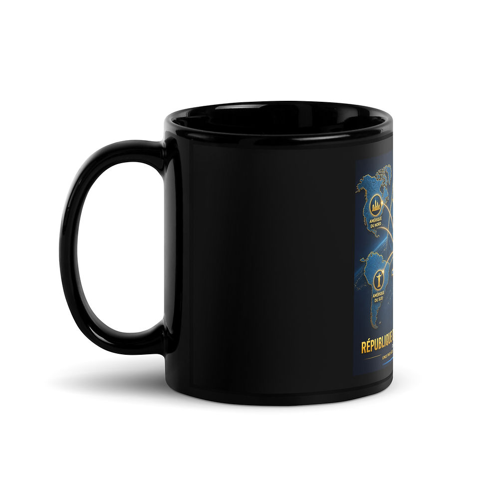 Thumbnail: Mug Noir Brillant - Agence Diaspora Congolaise (Kinshasa)