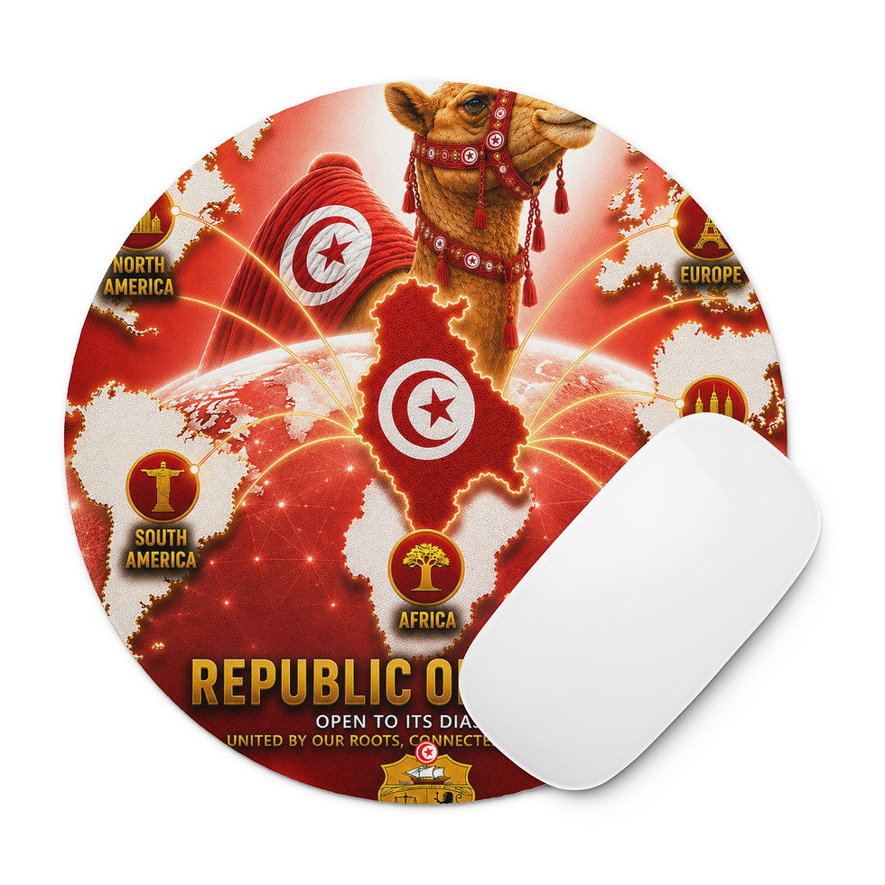 Thumbnail: Round mouse pad - Tunisian Diaspora Agency