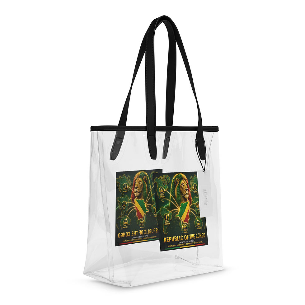 Thumbnail: Clear tote bag - Congolese Diaspora Agency (Brazzaville)