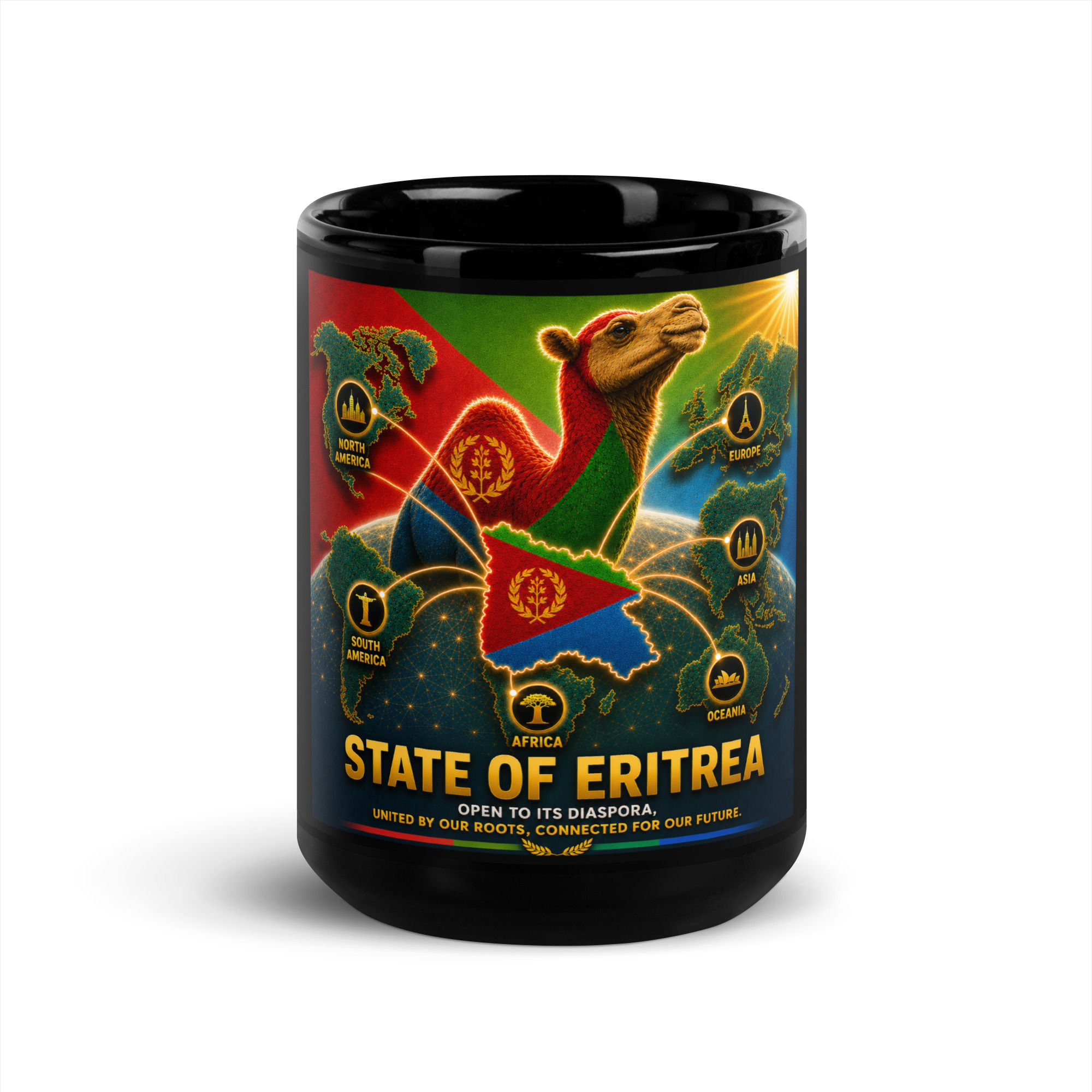 Black Glossy Mug - Eritrean Diaspora Agency