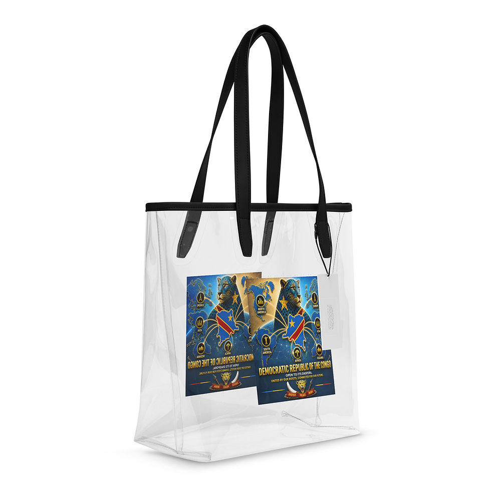 Thumbnail: Clear tote bag - Congolese Diaspora Agency (Kinshasa)