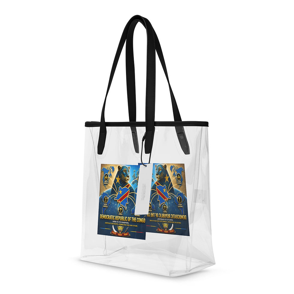 Thumbnail: Clear tote bag - Congolese Diaspora Agency (Kinshasa)