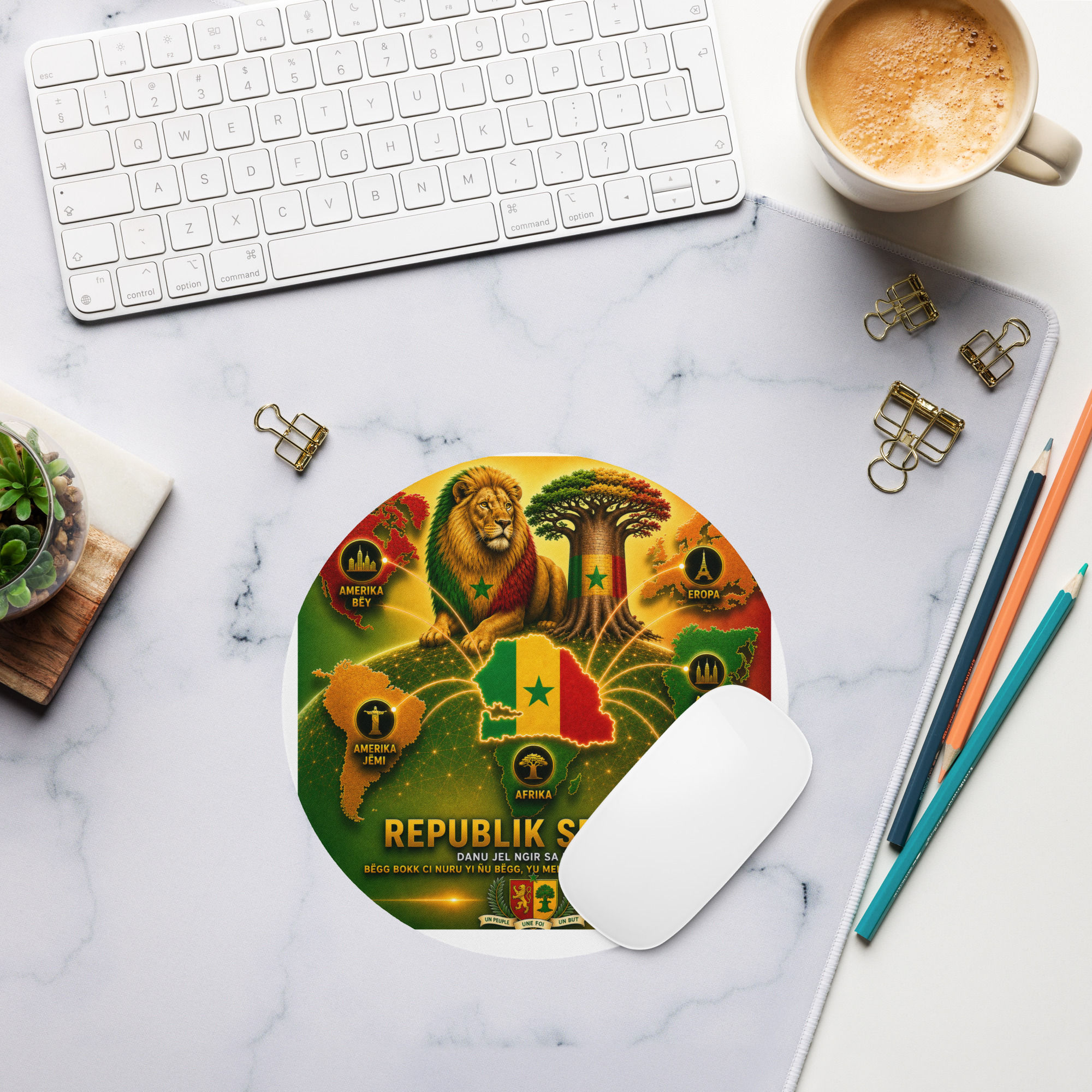 Pad mouse bu rond - Bërabu liggéeyukaay Diaspora Sénégalais