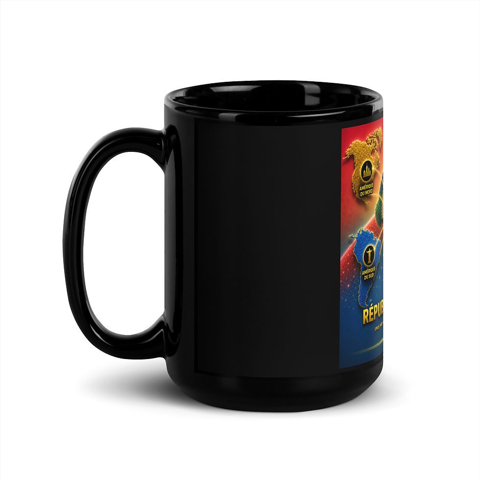 Thumbnail: Mug Noir Brillant - Agence Diaspora Mauricienne