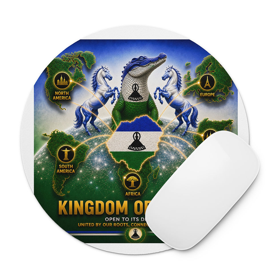 Thumbnail: Round mouse pad - Lesothian Diaspora Agency