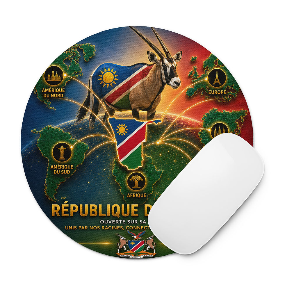 Thumbnail: Tapis de souris rond - Agence Diaspora Namibienne