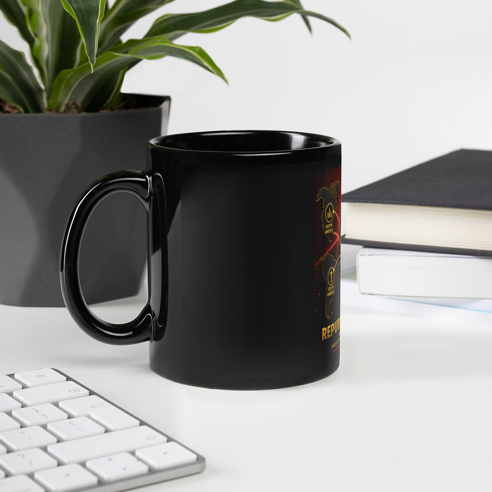 Thumbnail: Black Glossy Mug - Angolan Diaspora Agency