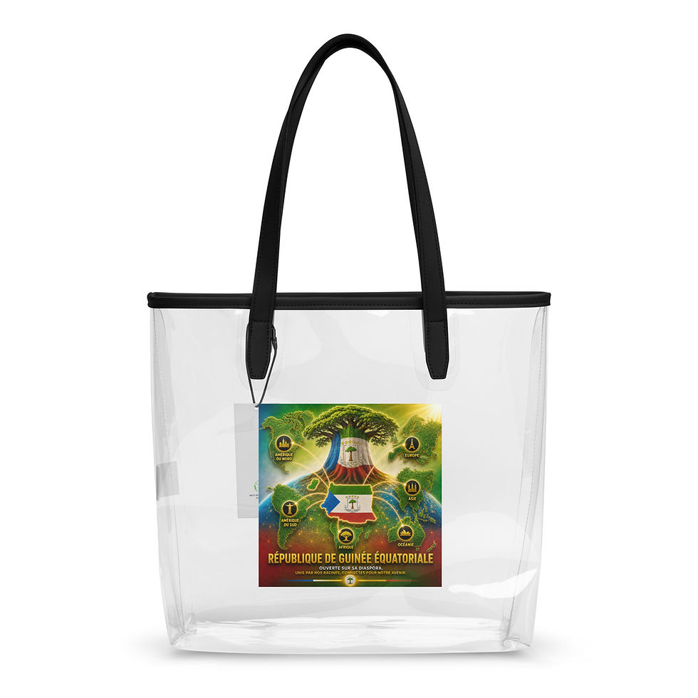 Thumbnail: Sac fourre-tout transparent - Agence Diaspora Équato-Guinéenne