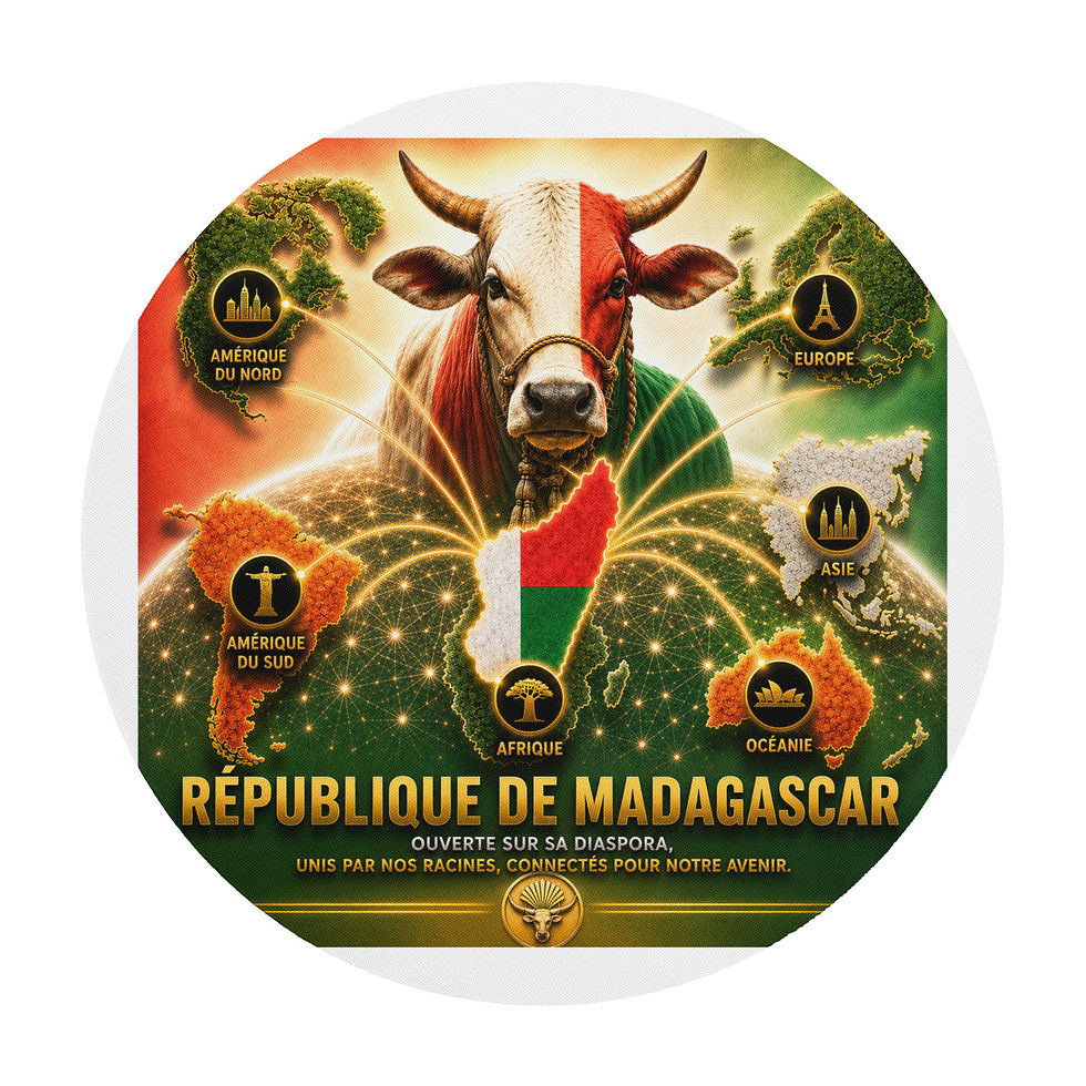 Thumbnail: Tapis de souris rond - Agence Diaspora Malgache
