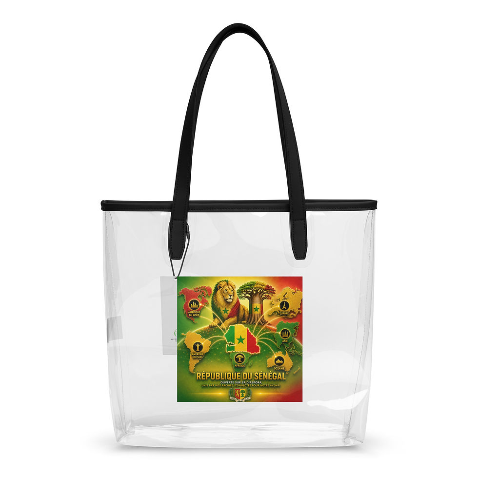 Thumbnail: Sac fourre-tout transparent - Agence Diaspora Sénégalaise 