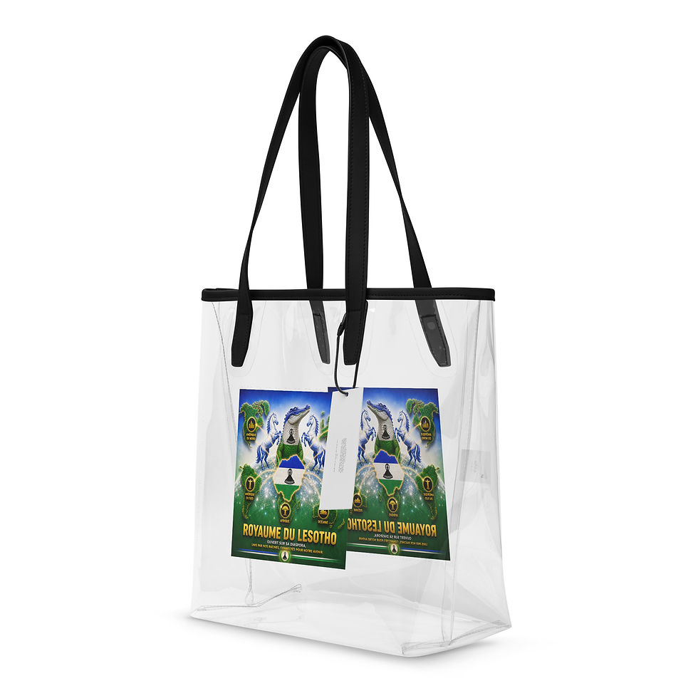 Thumbnail: Sac fourre-tout transparent - Agence Diaspora Lésothienne