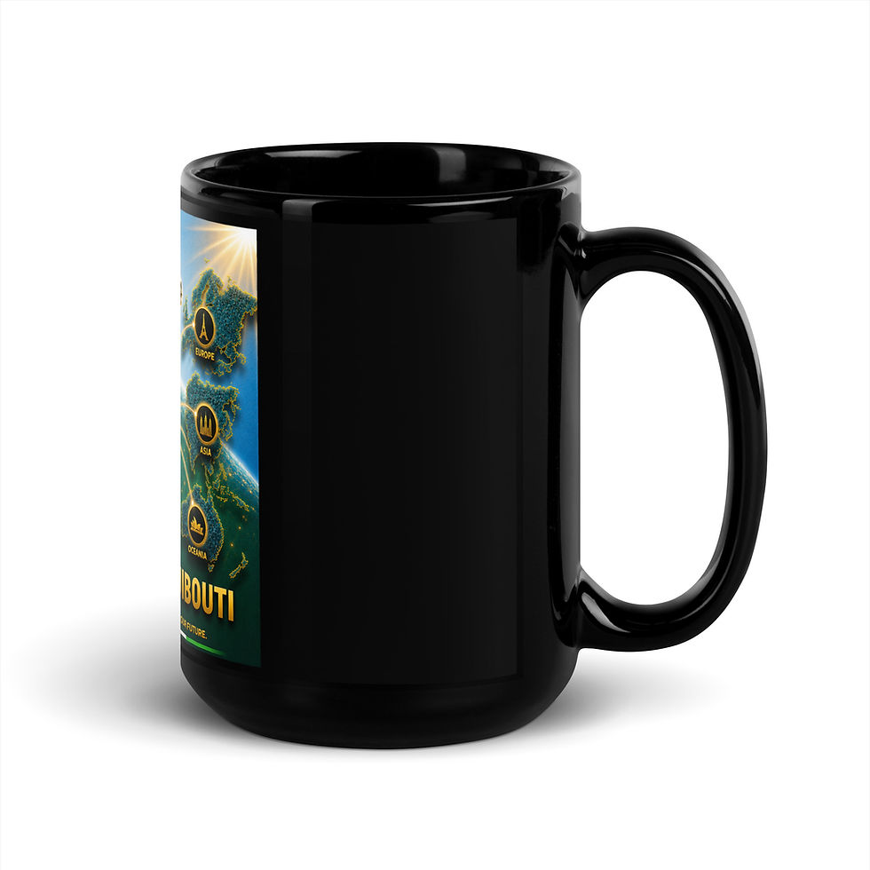 Thumbnail: Black Glossy Mug - Djiboutian Diaspora Agency