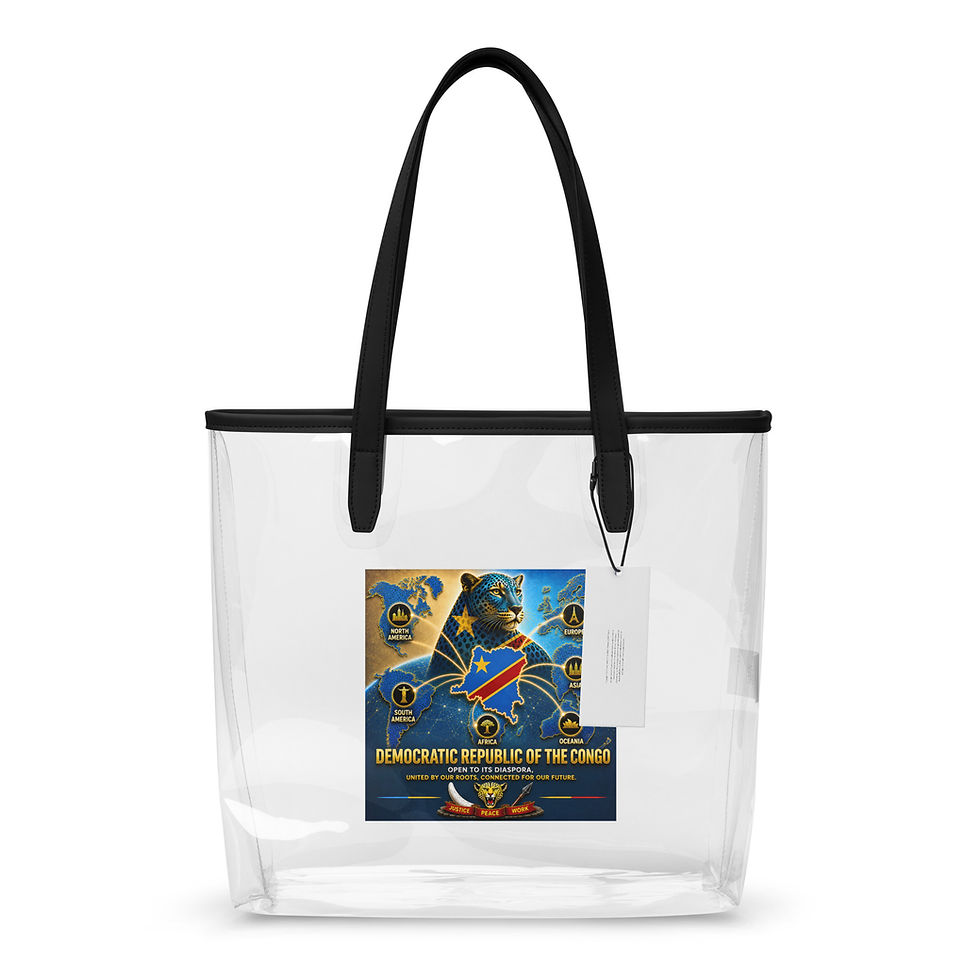 Thumbnail: Clear tote bag - Congolese Diaspora Agency (Kinshasa)