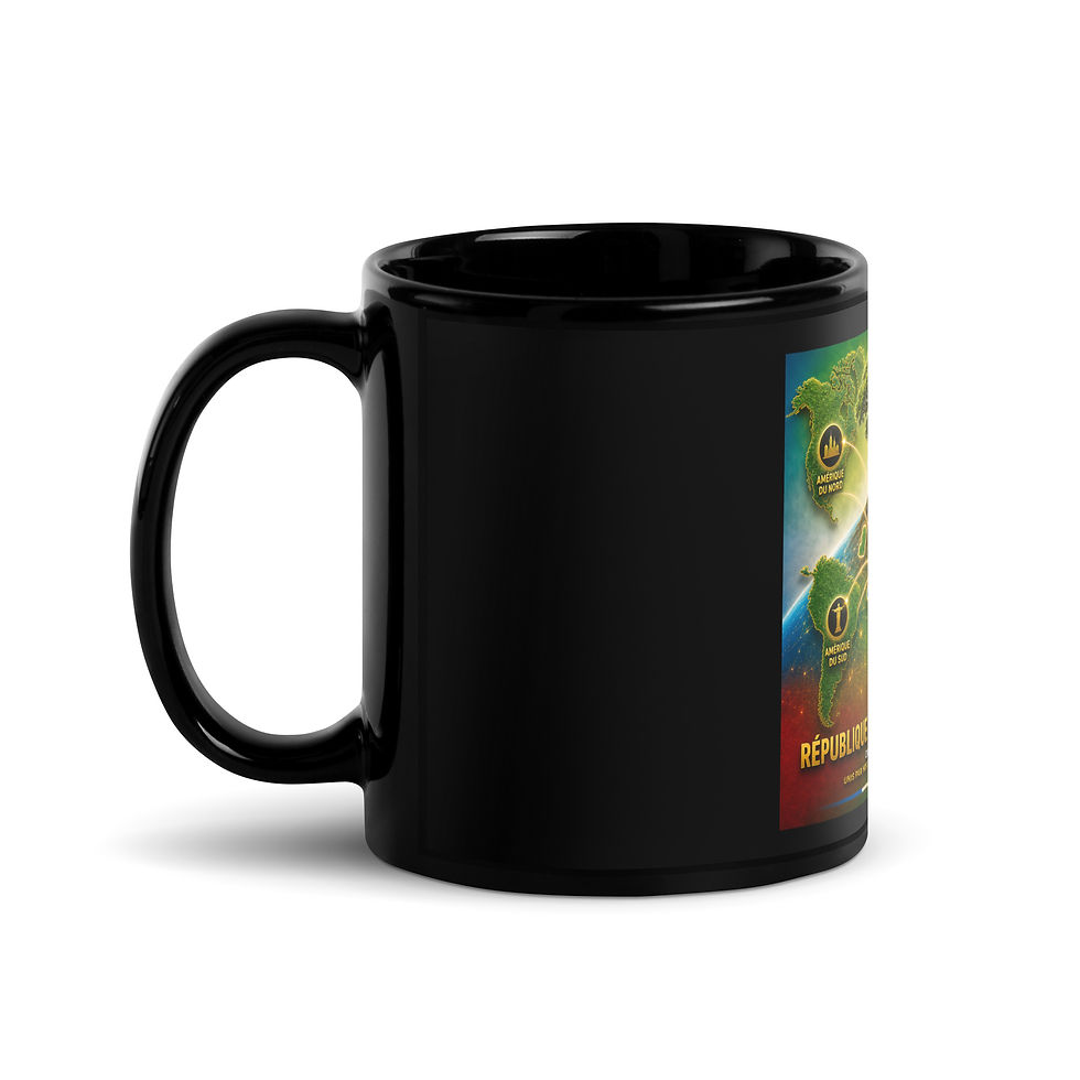 Thumbnail: Mug Noir Brillant - Agence Diaspora Équato-Guinéenne