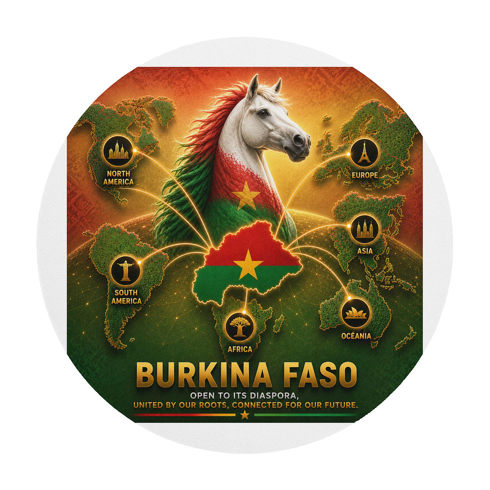 Thumbnail: Round mouse pad - Burkinabe Diaspora Agency