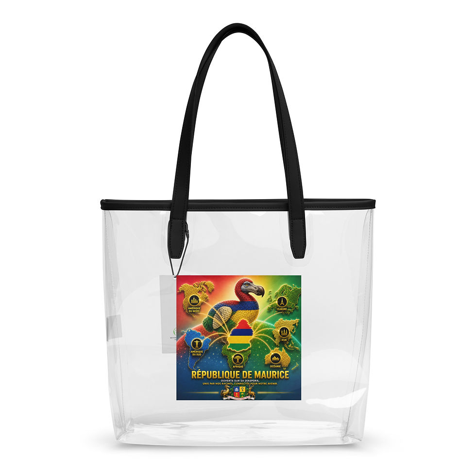Thumbnail: Sac fourre-tout transparent - Agence Diaspora Mauricienne