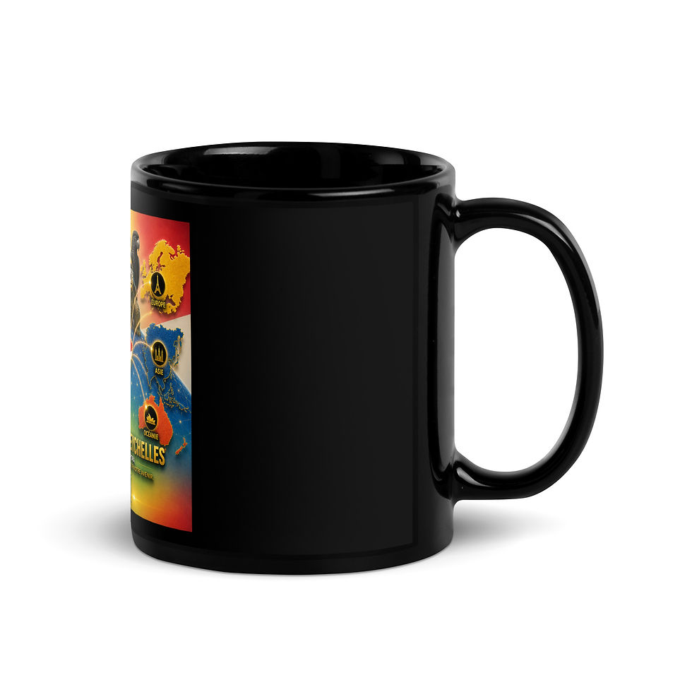 Thumbnail: Mug Noir Brillant - Agence Diaspora Seychelloise 