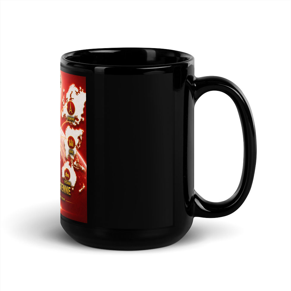 Thumbnail: Mug Noir Brillant - Agence Diaspora Tunisienne 