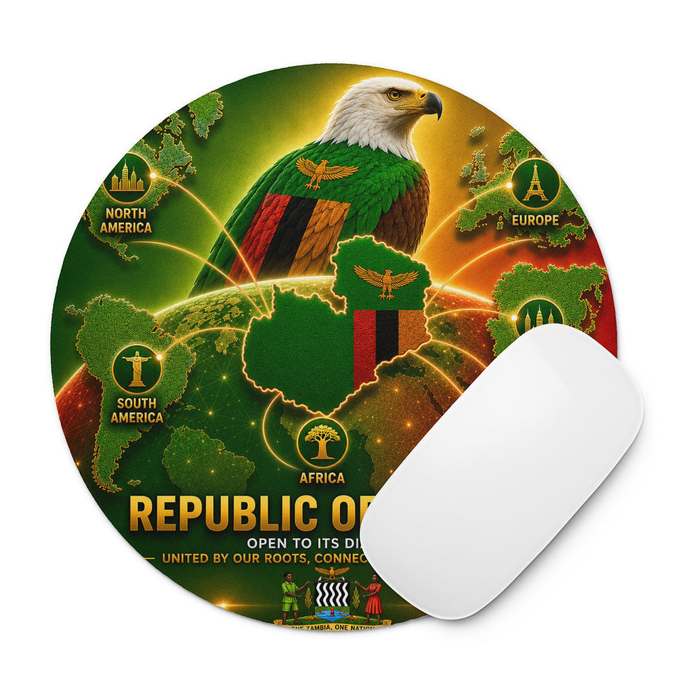 Thumbnail: Round mouse pad - Zambian Diaspora Agency
