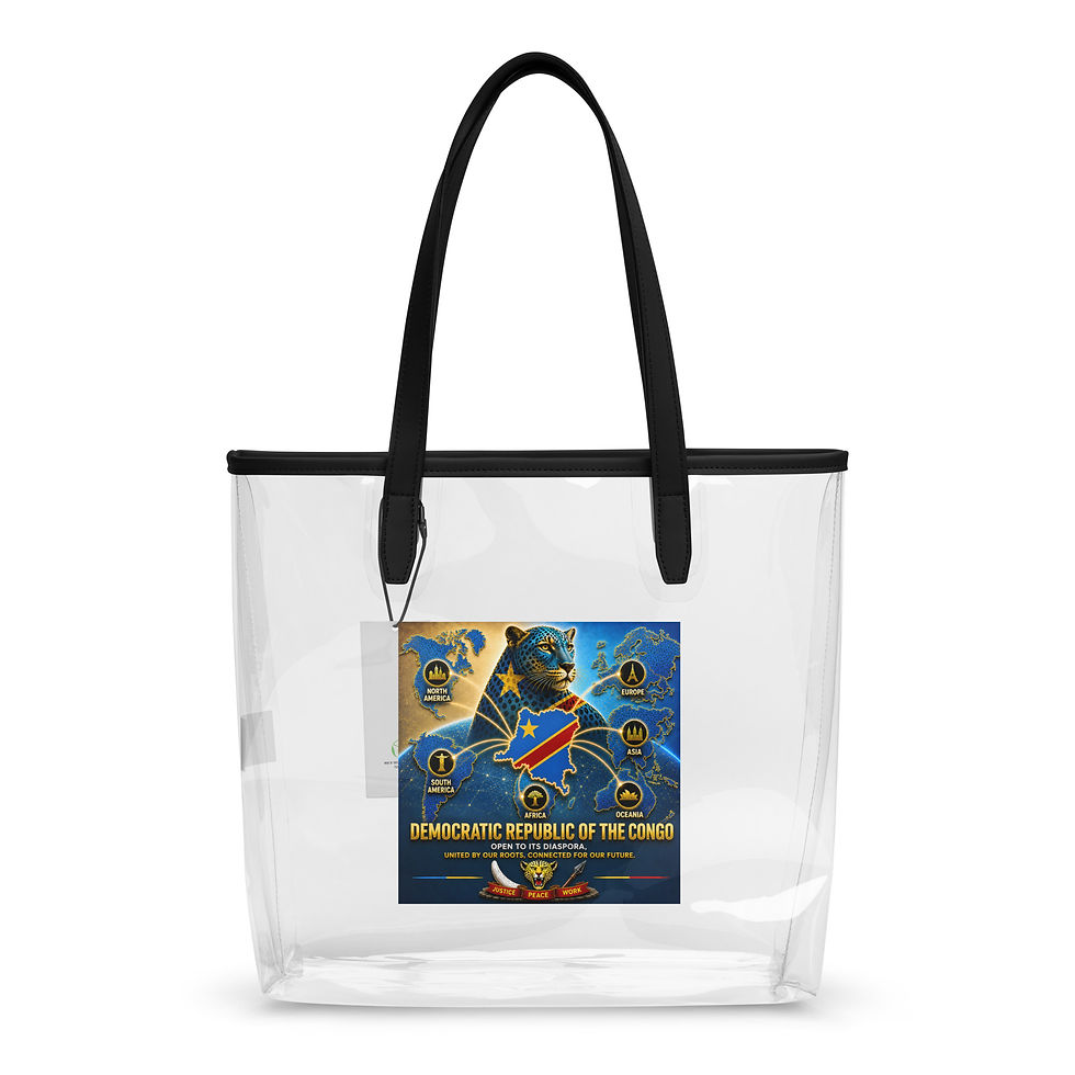 Thumbnail: Clear tote bag - Congolese Diaspora Agency (Kinshasa)