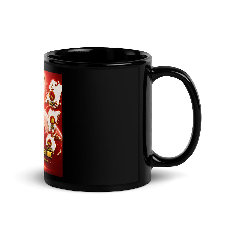 Thumbnail: Mug Noir Brillant - Agence Diaspora Tunisienne 