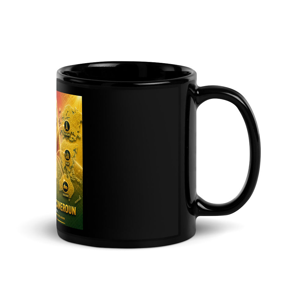 Thumbnail: Mug Noir Brillant - Agence Diaspora Camerounaise