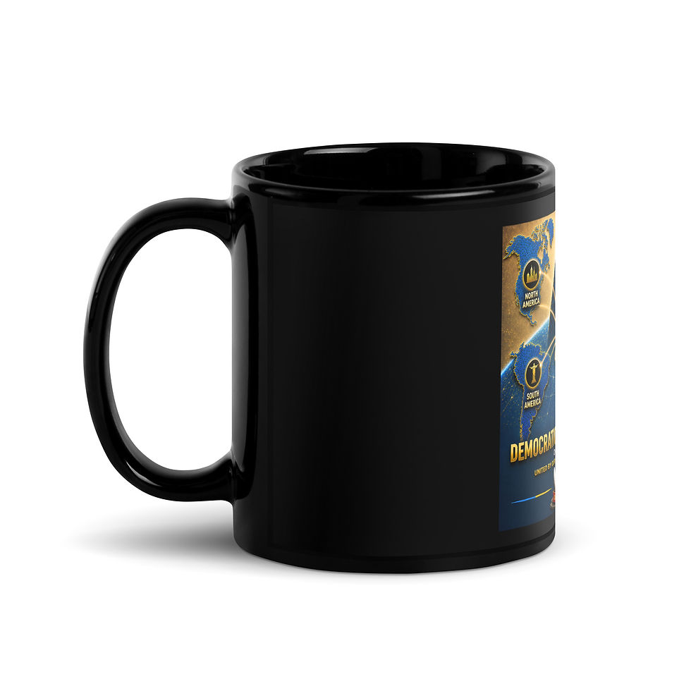 Thumbnail: Black Glossy Mug - Congolese Diaspora Agency (Kinshasa)