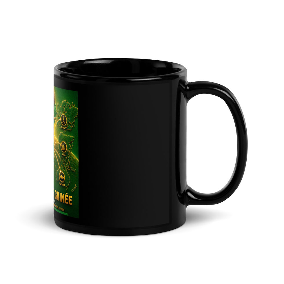 Thumbnail: Mug Noir Brillant - Agence Diaspora Guinéenne