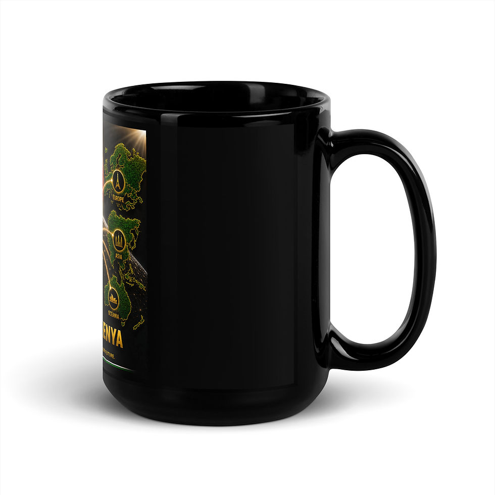 Thumbnail: Black Glossy Mug - Kenyan Diaspora Agency