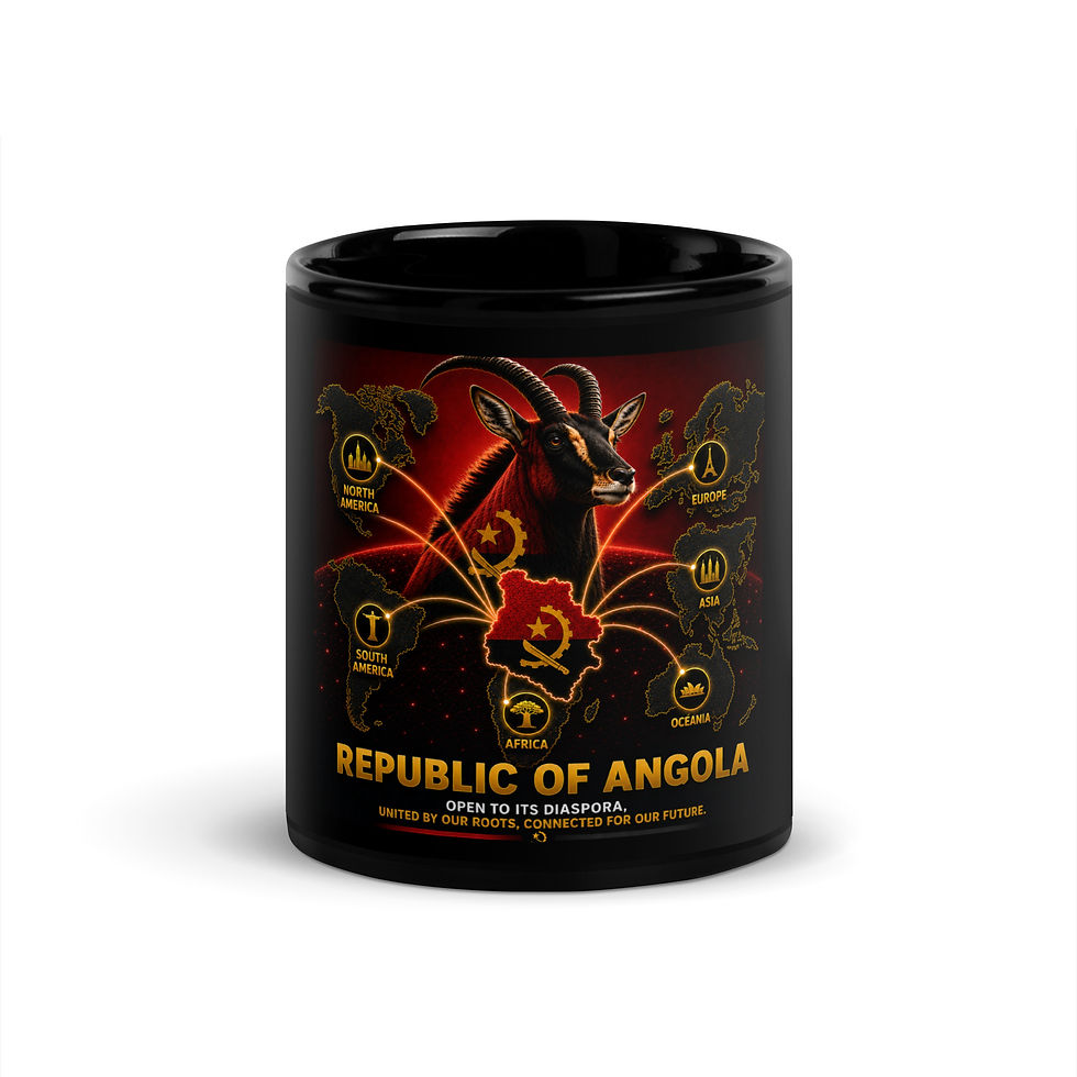 Thumbnail: Black Glossy Mug - Angolan Diaspora Agency