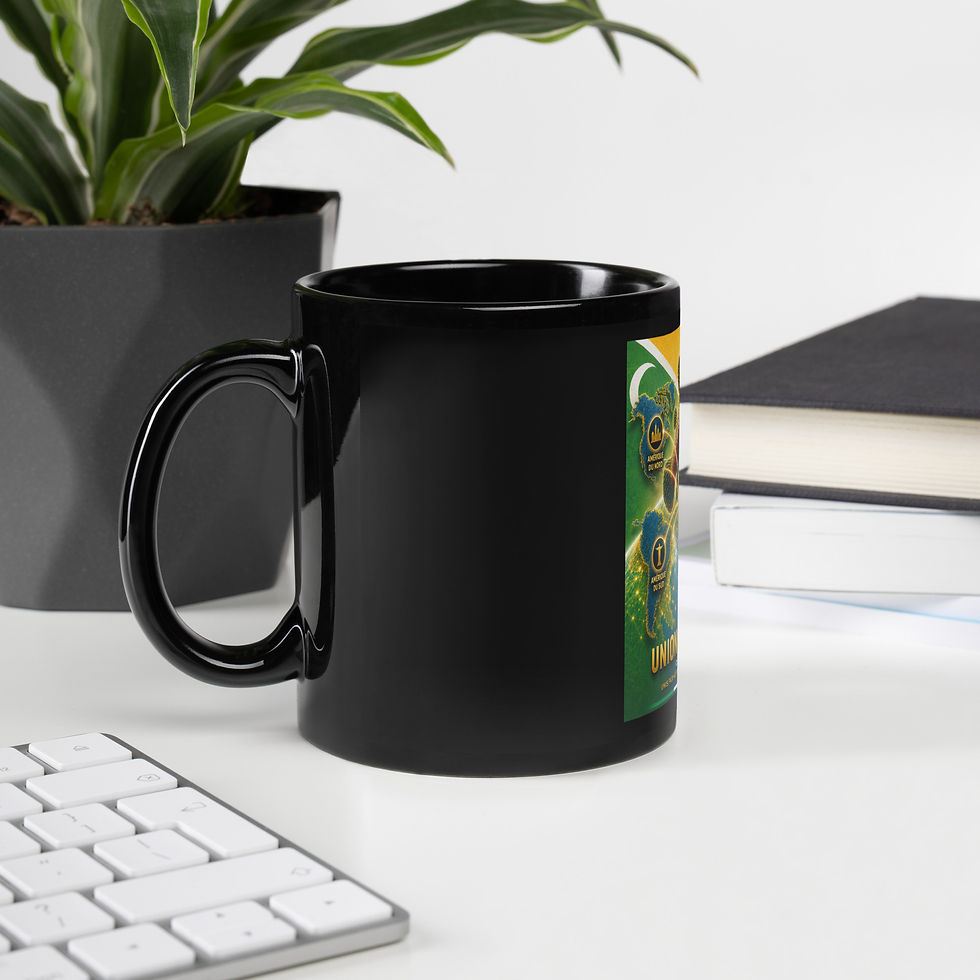Thumbnail: Mug Noir Brillant - Agence Diaspora Comorienne