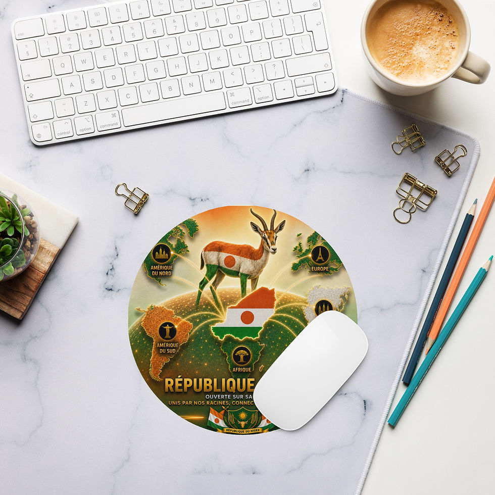 Thumbnail: Tapis de souris rond - Agence Diaspora Nigérienne