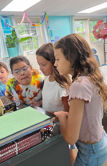Students working on an enrichment