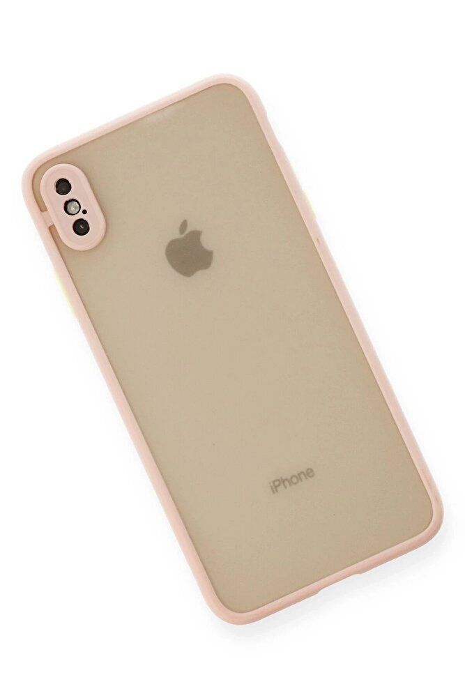 Thumbnail: iPhone XS Max Kılıf Montreal Silikon Kapak - Pembe-(5796) - EMTHBA8644-3091
