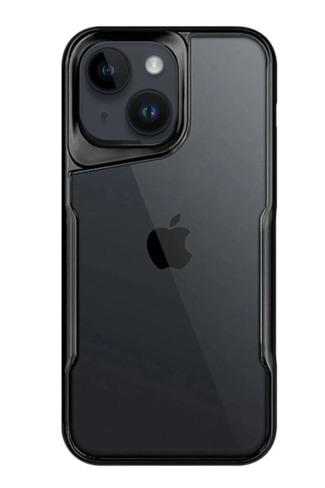 iPhone 15 Kılıf Boyi Silikon Kapak - Siyah-(5796) - EMTHBA8940-4683