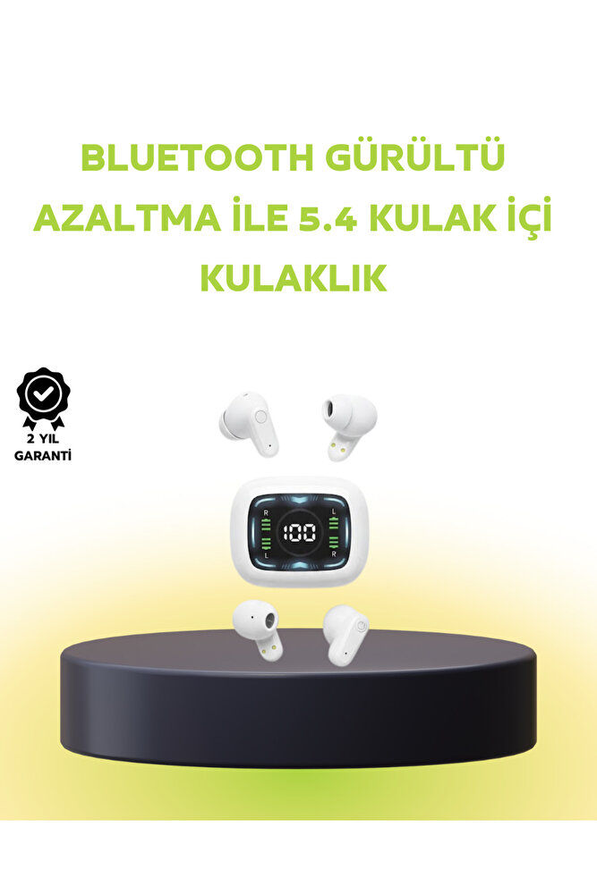 Uzun Bekleme Süreli Bluetooth Kulaklık Kablosuz Bağlantı - EMTHBA3176-4235