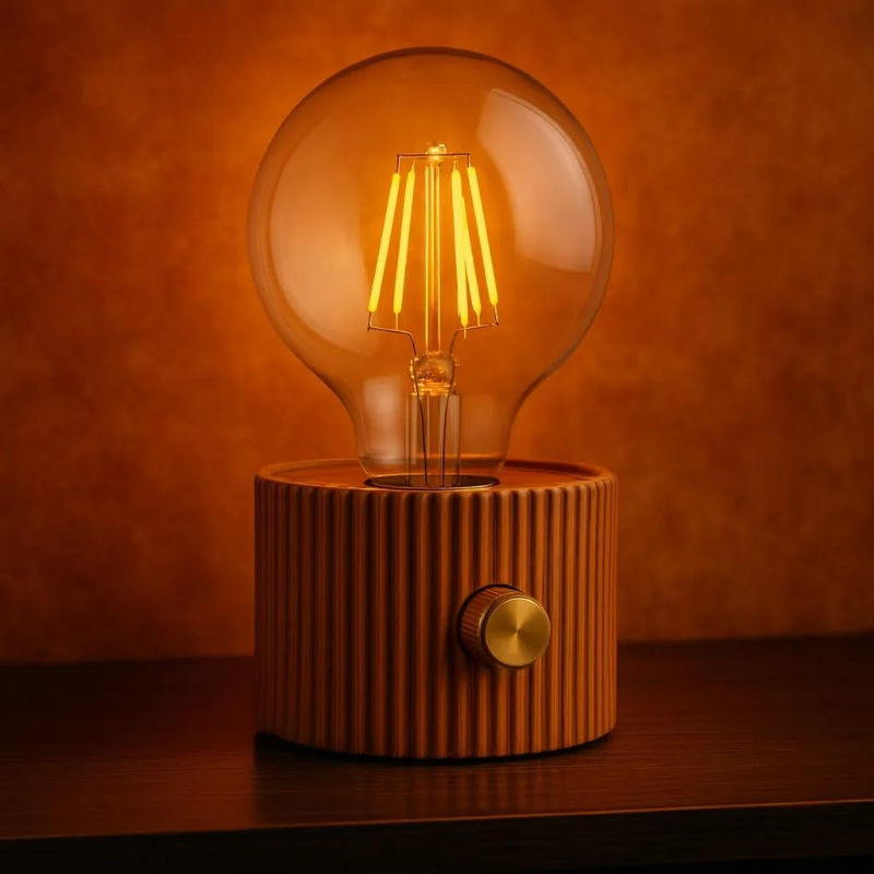 Küçük resim: Şarjlı Dekoratif Masa Lambası - Kademesiz Dimmer - Type-C Bağlantılı