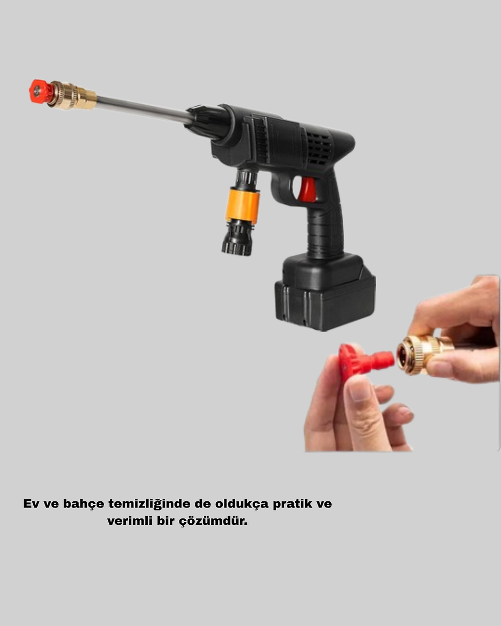 Thumbnail: Taşınabilir Akülü Araba Yıkama Makinesi 1.7 MPa Basınçlı ve Ergonomik Ta