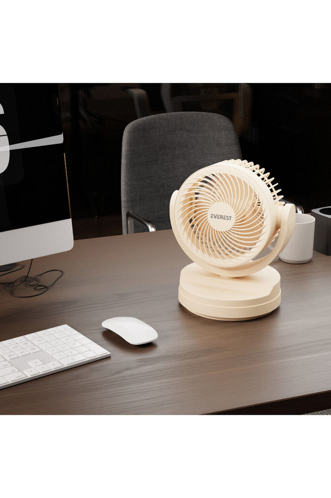 Thumbnail: EFN-509 KREM 3 Kademeli Hız 175cm 3 Kanat Pervane ve Çerçeve Masaüstü USB V